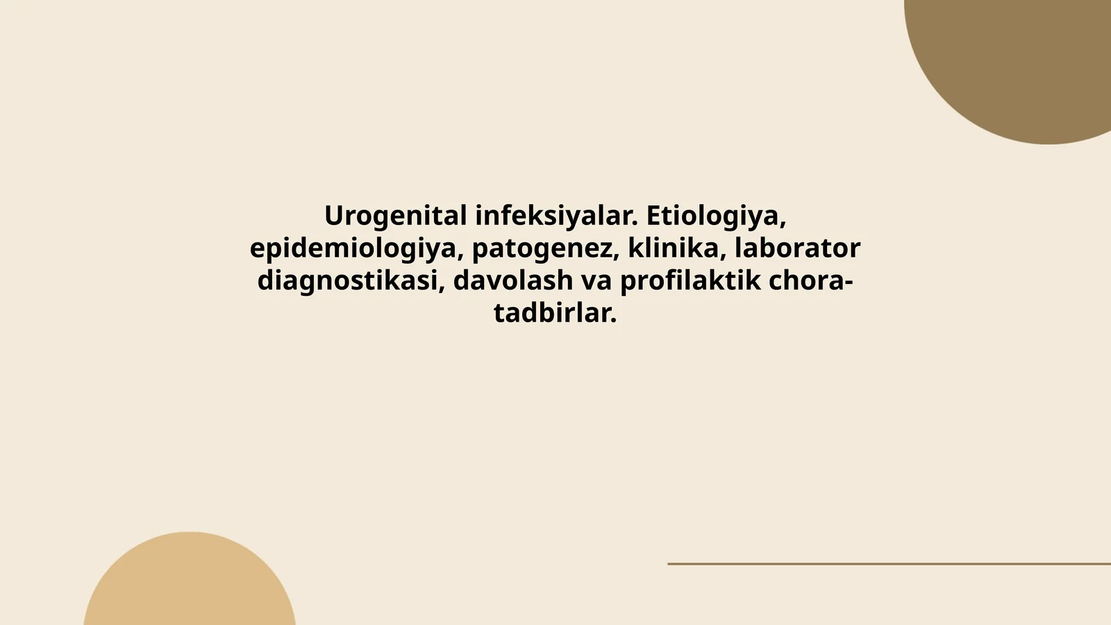 Urogenital infeksiyalar