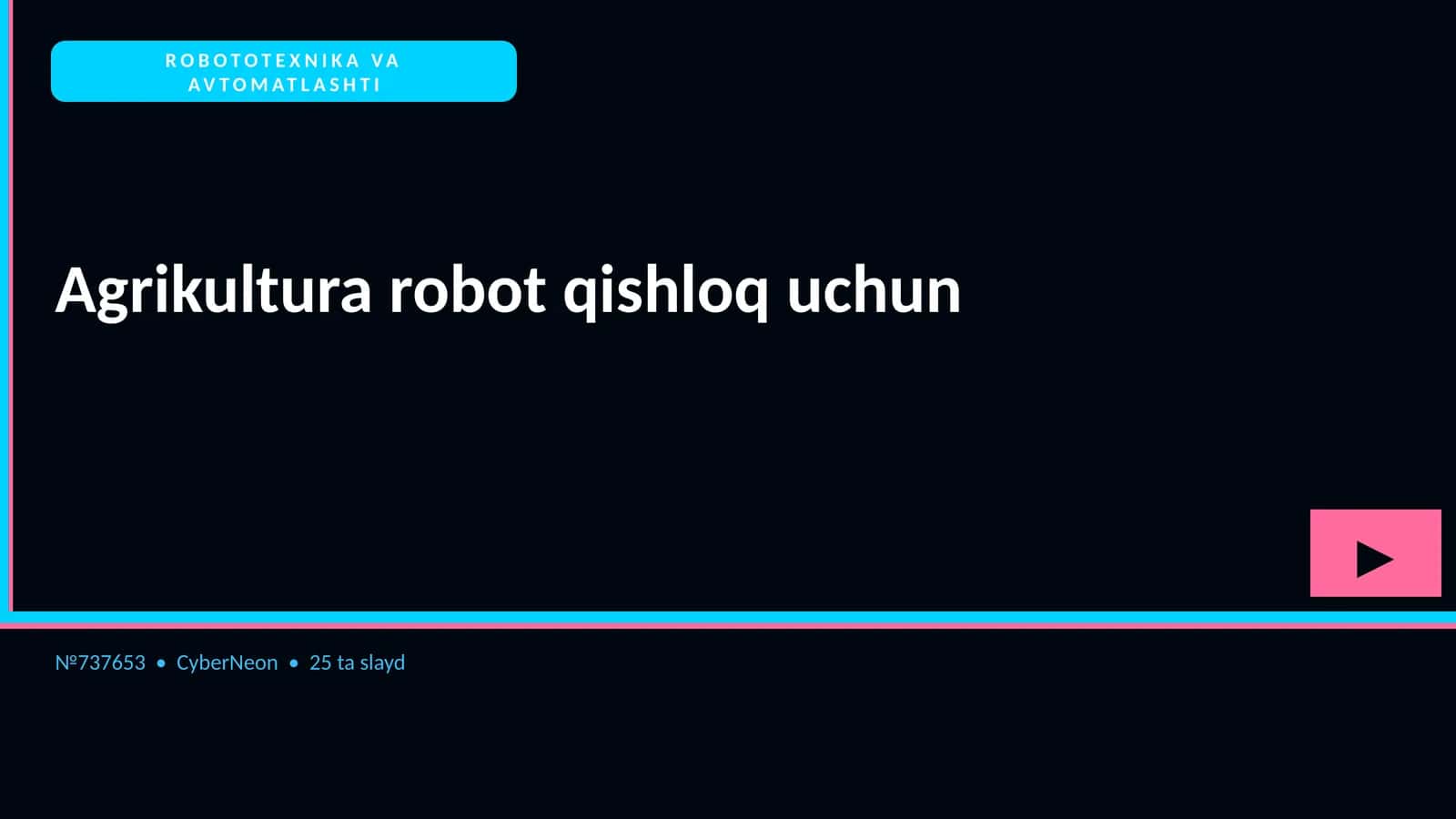 Agrikultura robot qishloq uchun