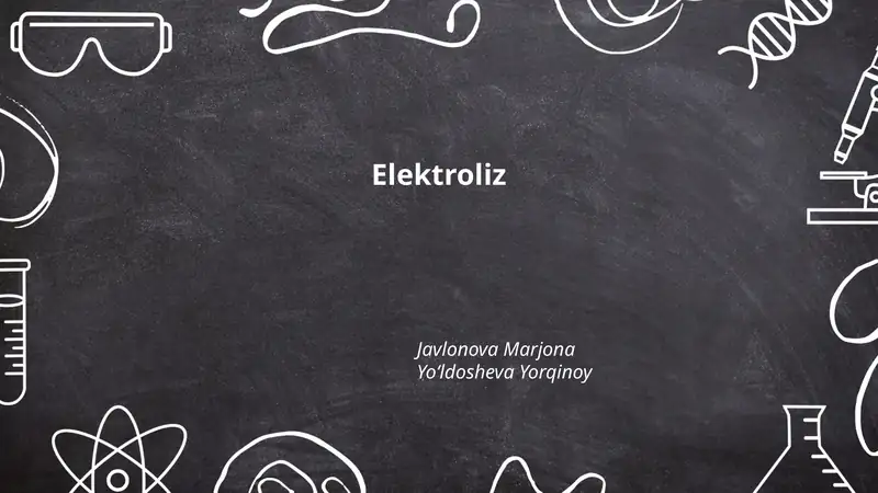Elektroliz