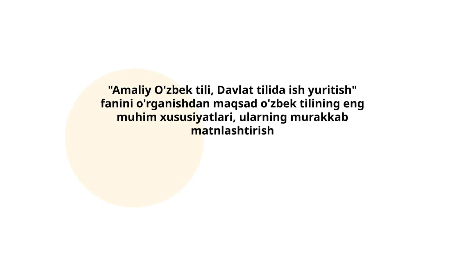 Amaliy O'zbek tili, Davlat tilida ish yuritish