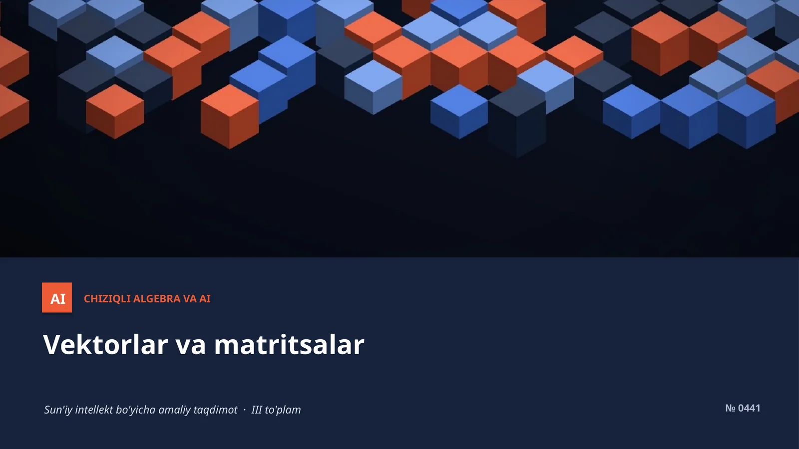 Chiziqiy algebra va AI