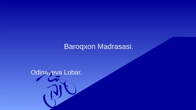 Baroqxon Madrasasi
