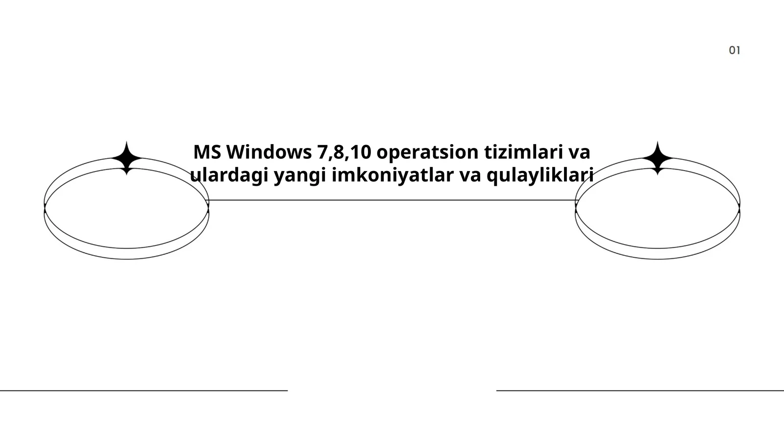 Microsoft Windows 7,8,10 operatsion tizimlari