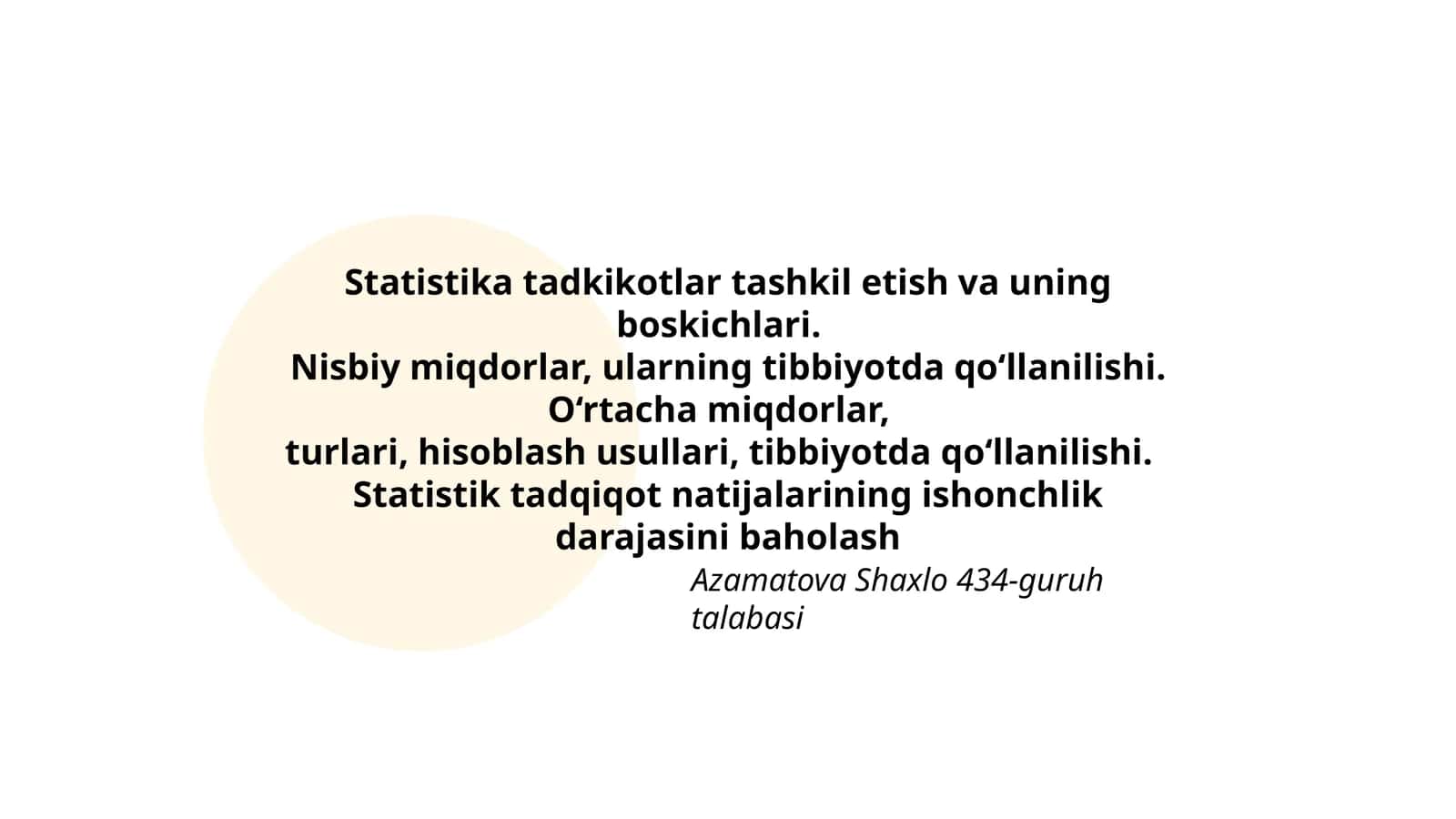 Statistika Tadqiqotlari