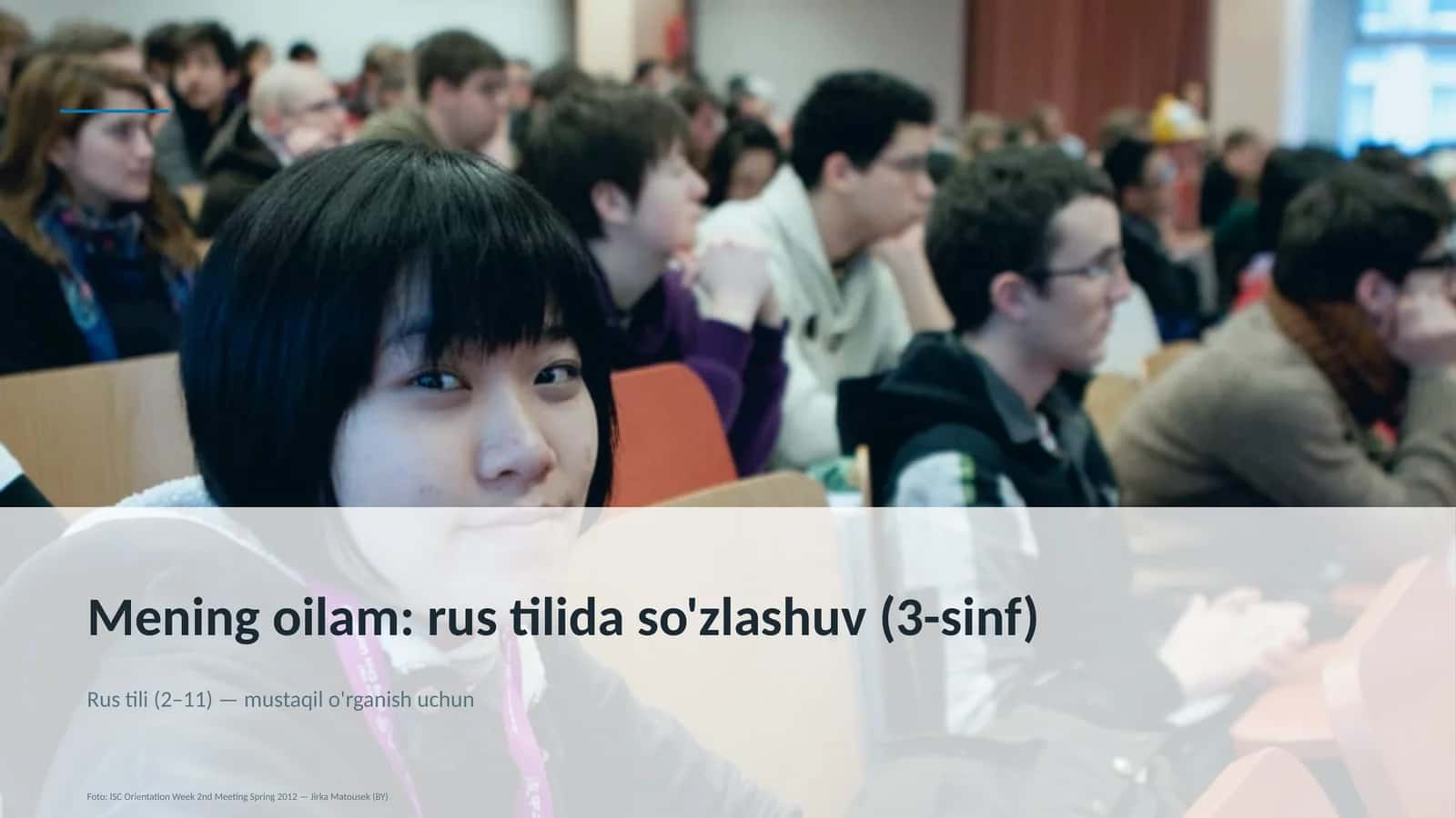 Mening oilam: rus tilida so'zlashuv (3-sinf)