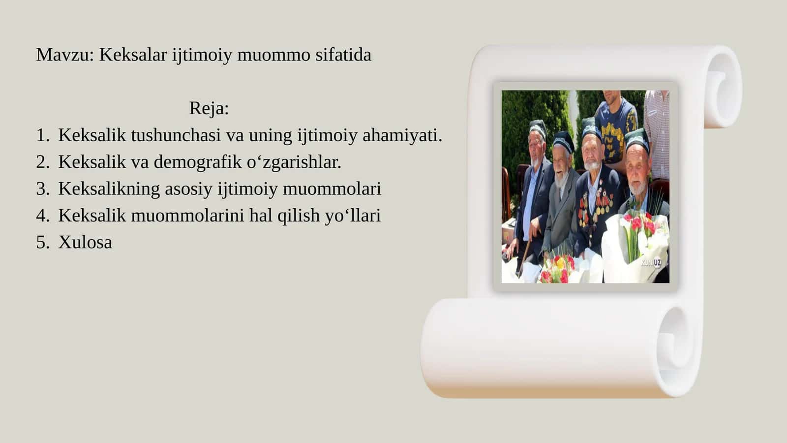 Keksalar ijtimoiy muommo sifatida