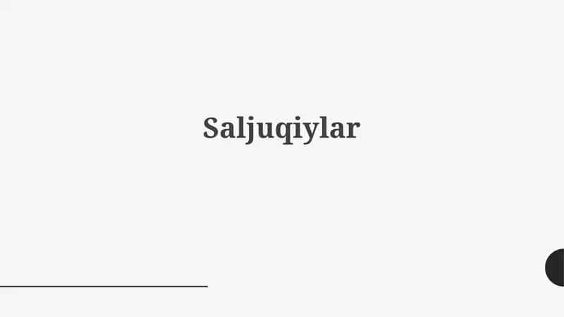 Saljuqiylar