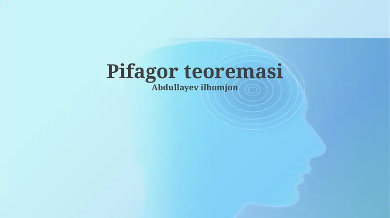 Pifagor teoremasi