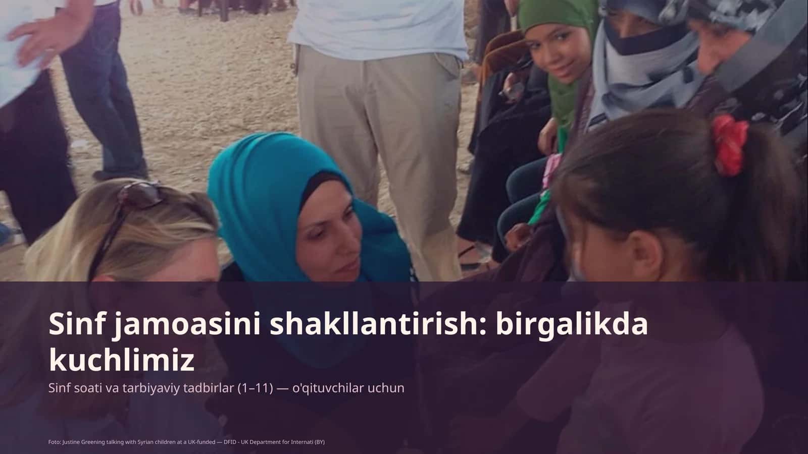 Sinf jamoasini shakllantirish: birgalikda kuchlimiz