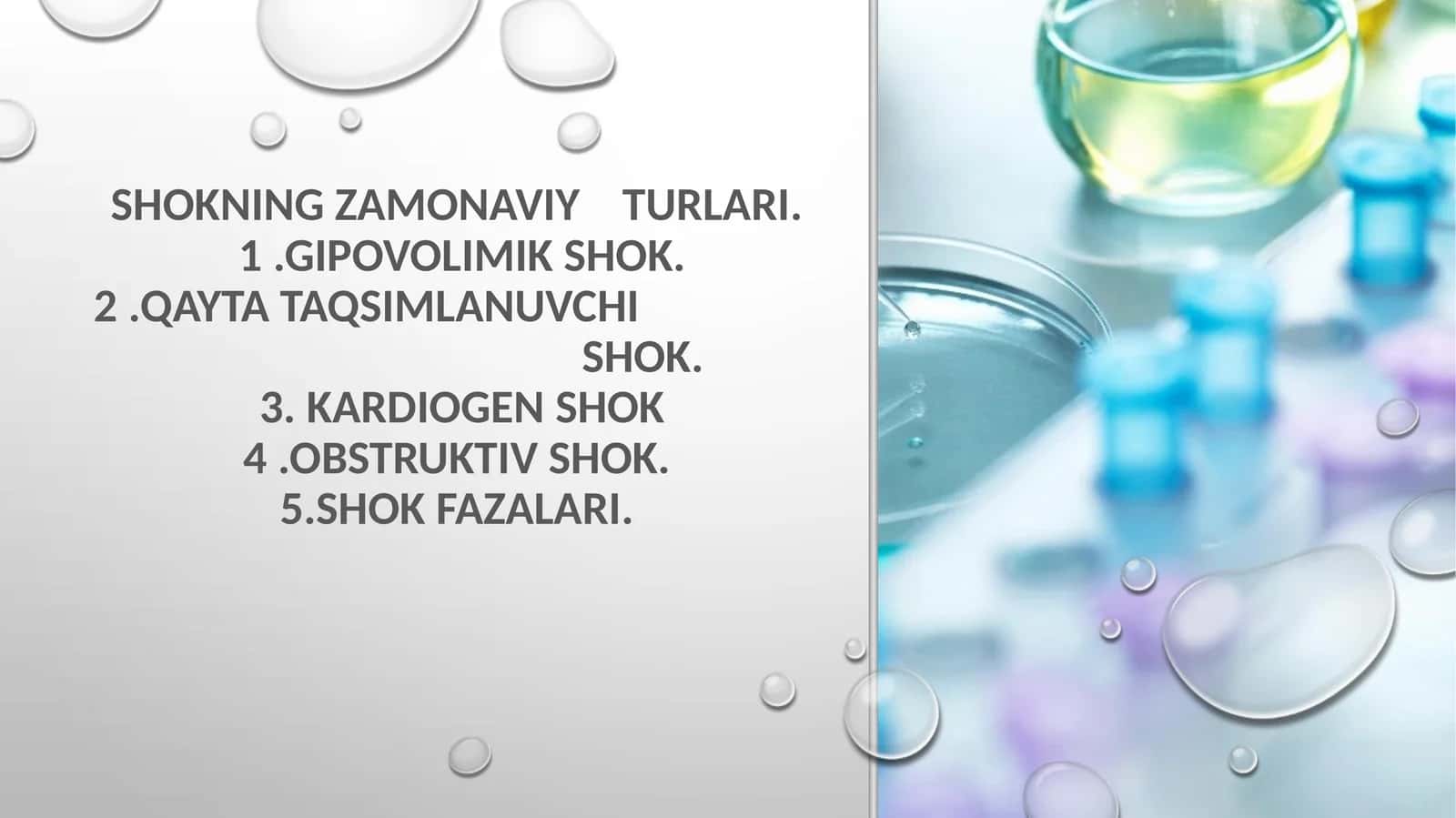 SHOKNING ZAMONAVIY TURLARI