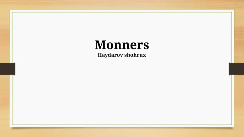Monitors