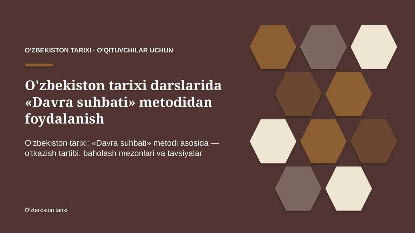 o'zbekiston tarixi darslarida davra suhbati metodidan foydalanish 8648