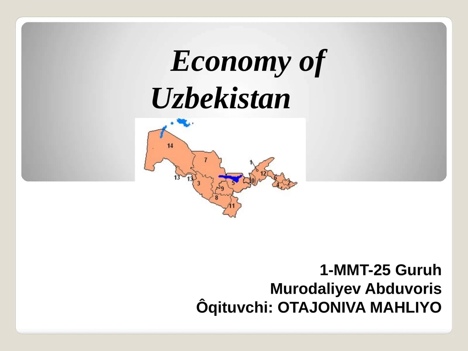EconomyofUzbekistan