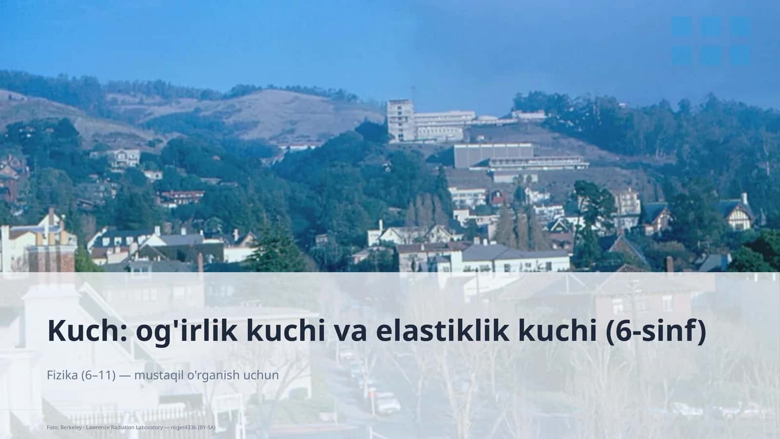 Fizika (6–11) — mustaqil o'rganish uchun