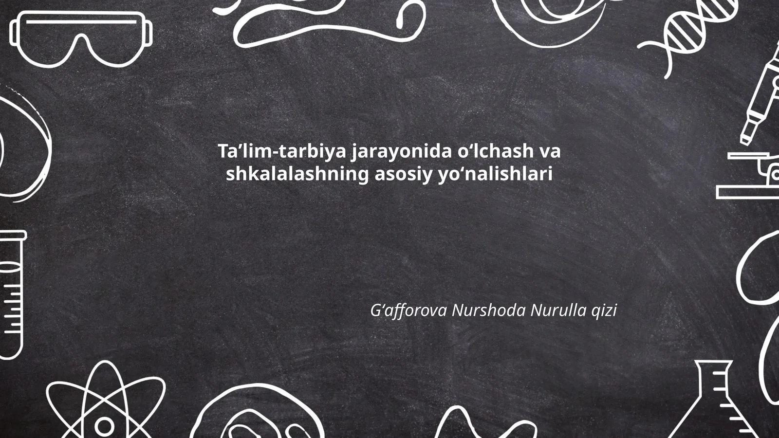 O'quv natijalarini baholash