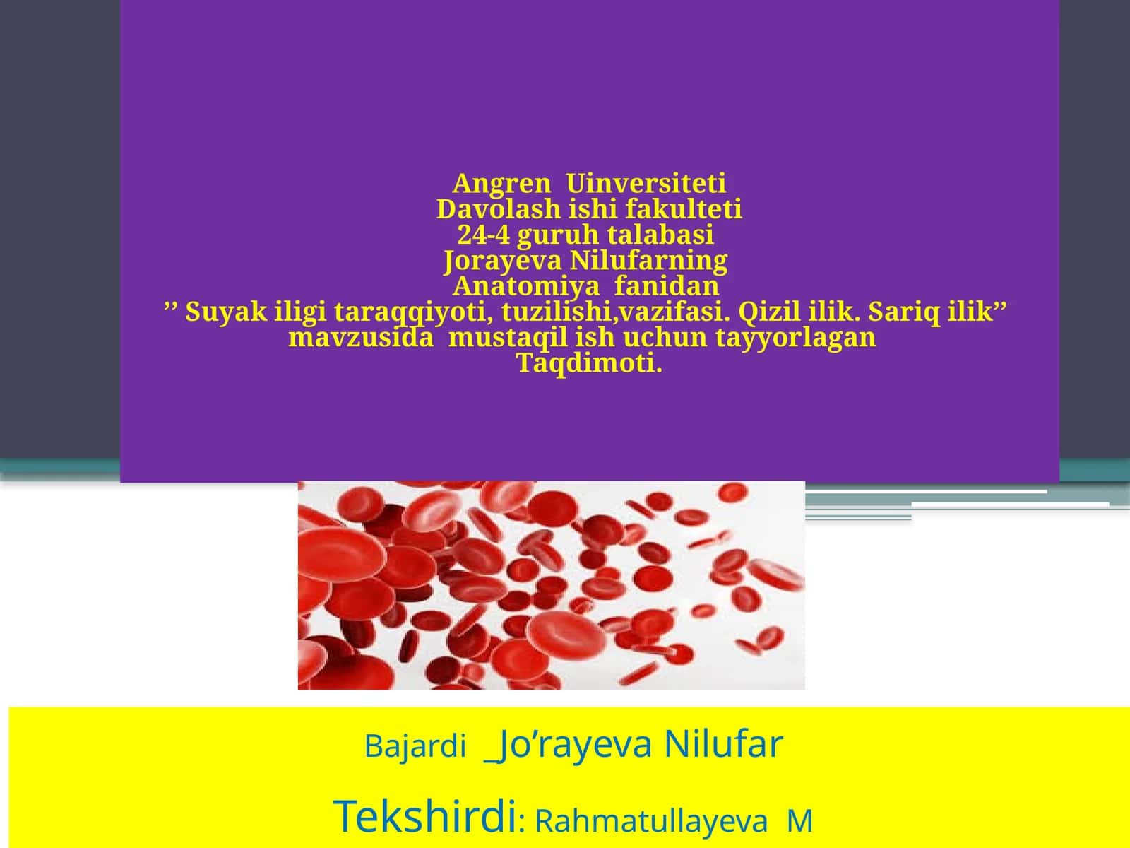 "Suyak bilan muloqotlar"