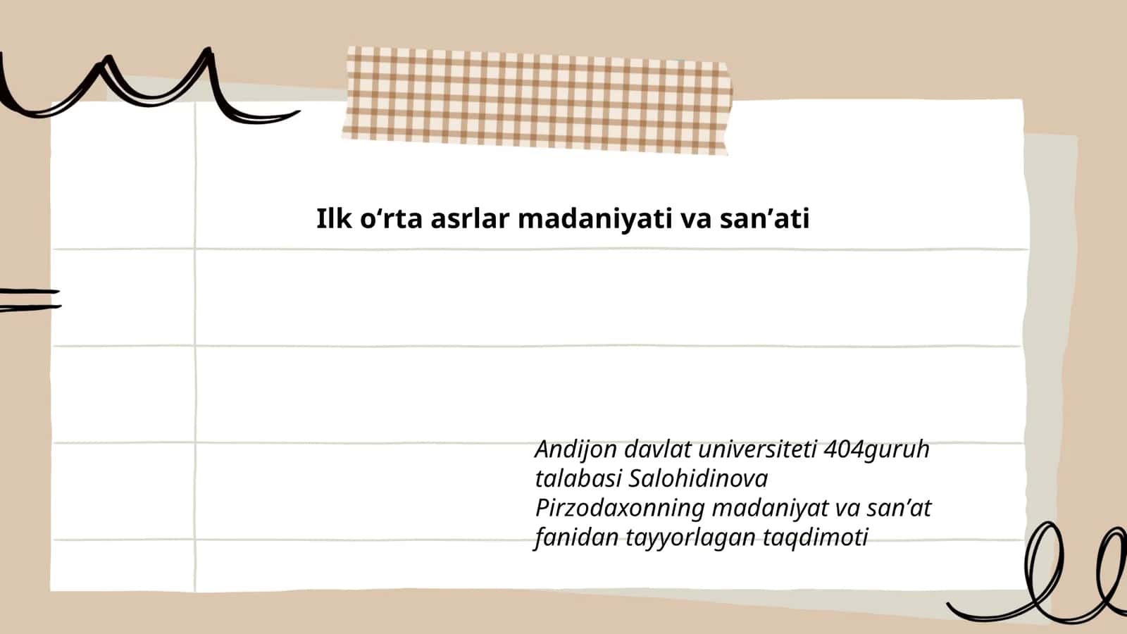 Ilk oʻrta asrlar madaniyati va sanʼati