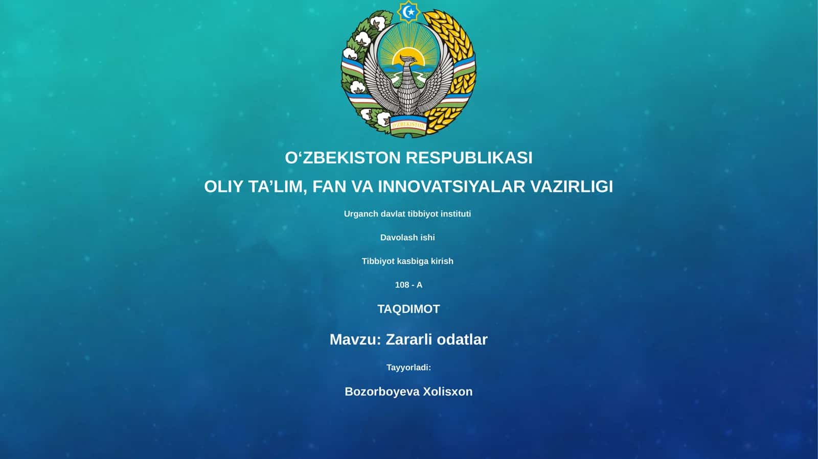 Zararli odatlar