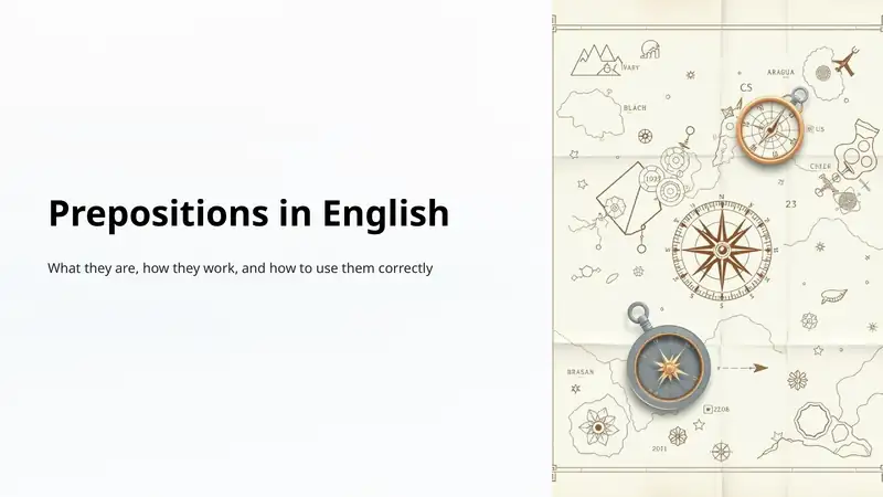Prepositions in English
