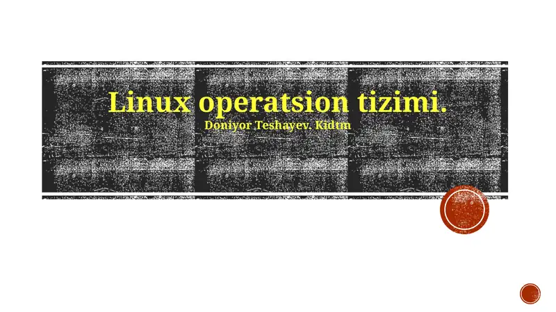 Linux operatsion tizimi