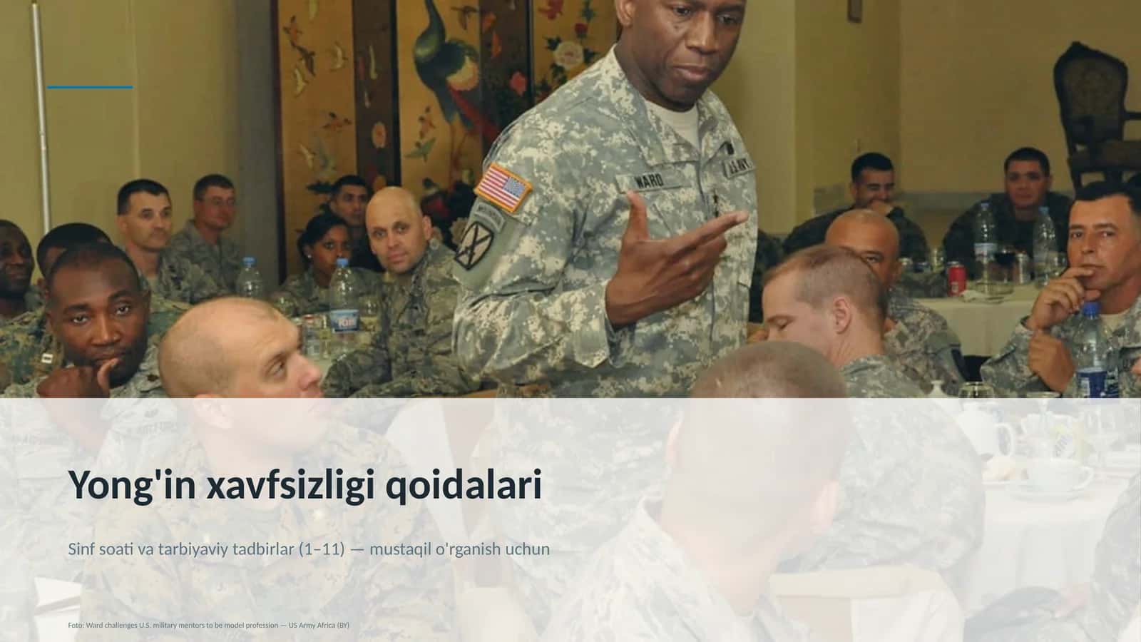 Yong'in xavfsizligi qoidalari