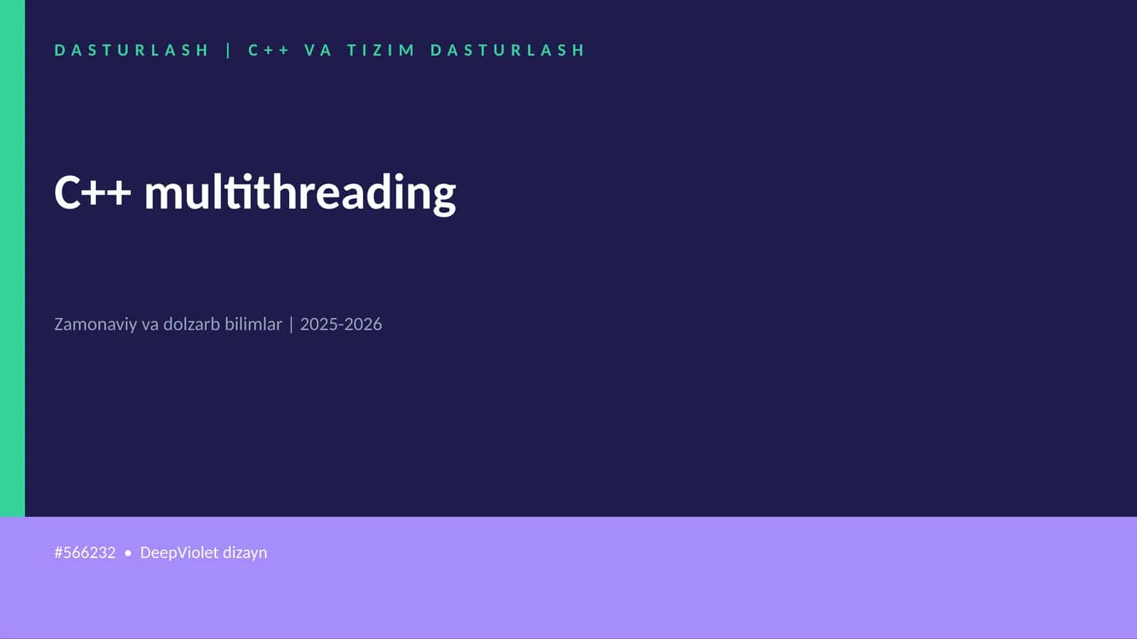 C++ multithreading