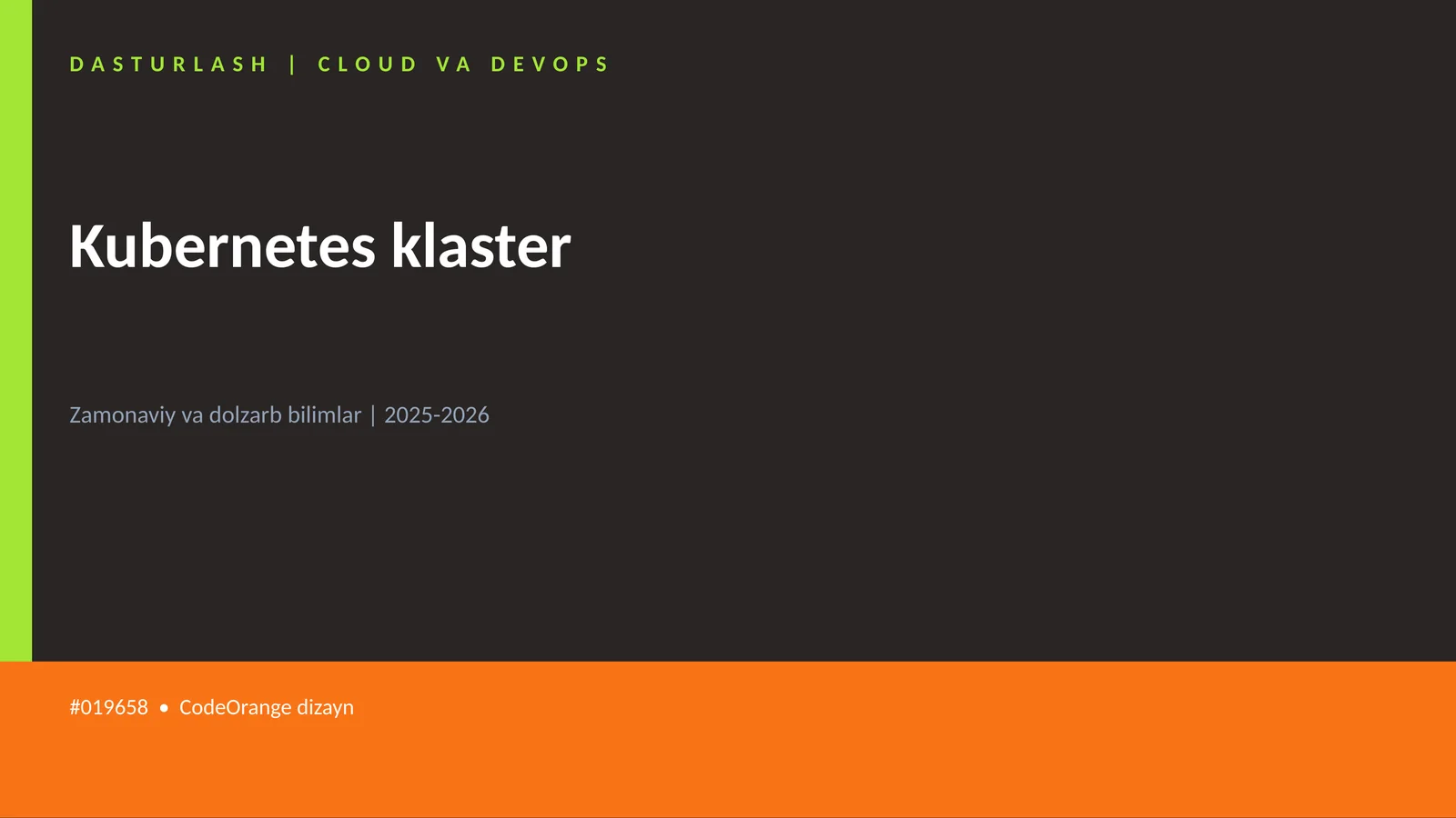 DASTURLASH | CLOUD VA DEVOPS