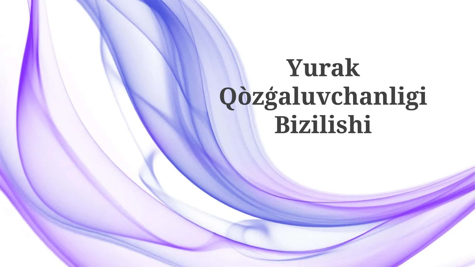 Yurak Qòzģaluvchanligi Bizilishi
