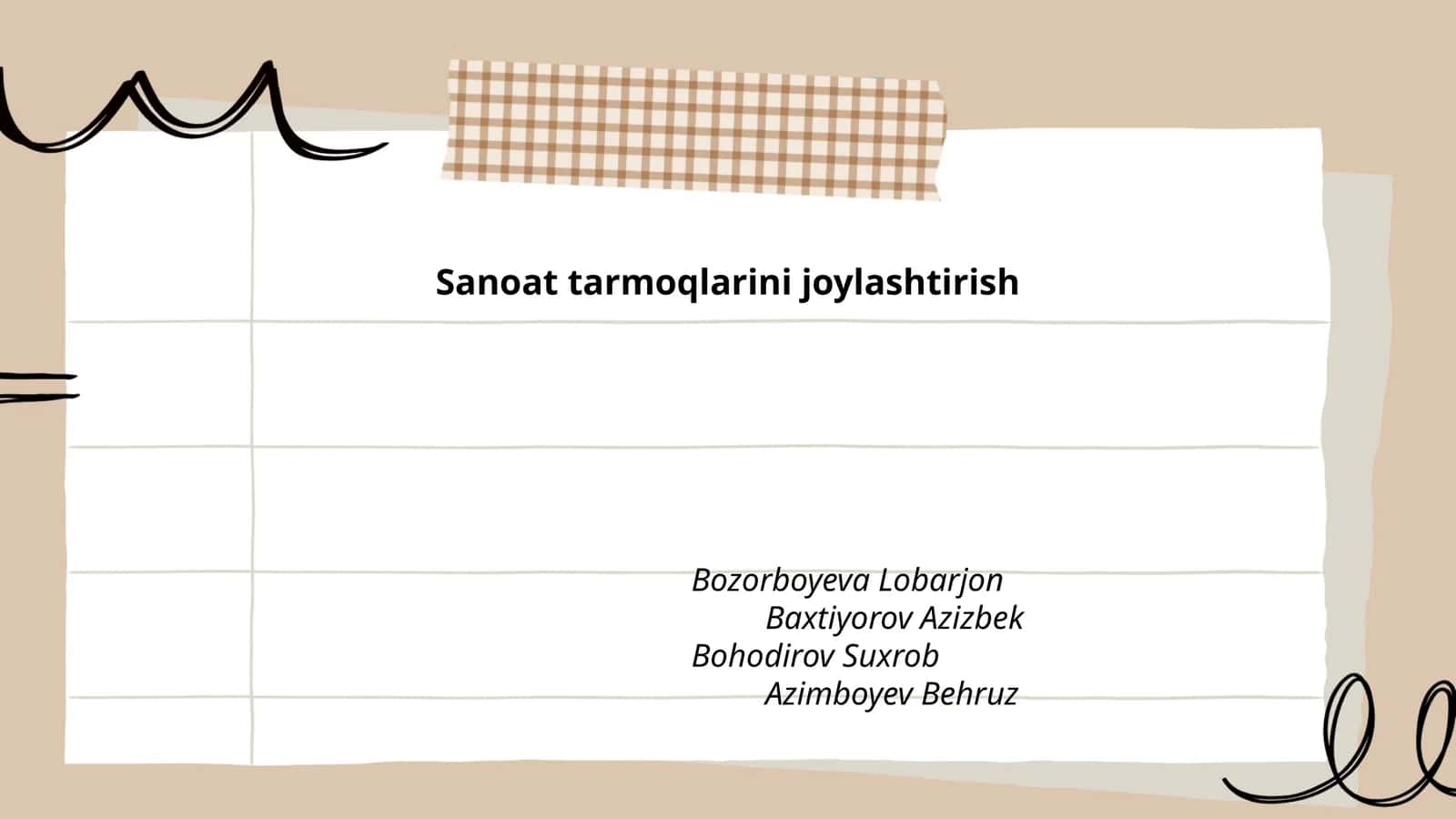 Sanoat tarmoqlarini joylashtirishning nazariy asoslari