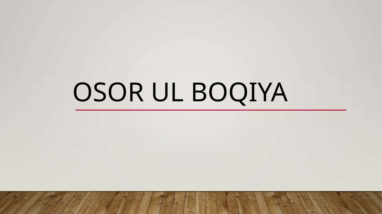 Osor ul boqiya