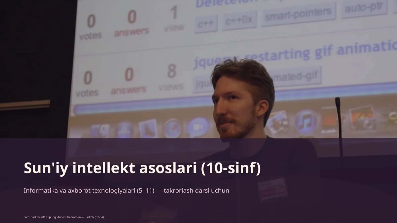 Sun'iy intellekt asoslari (10-sinf)