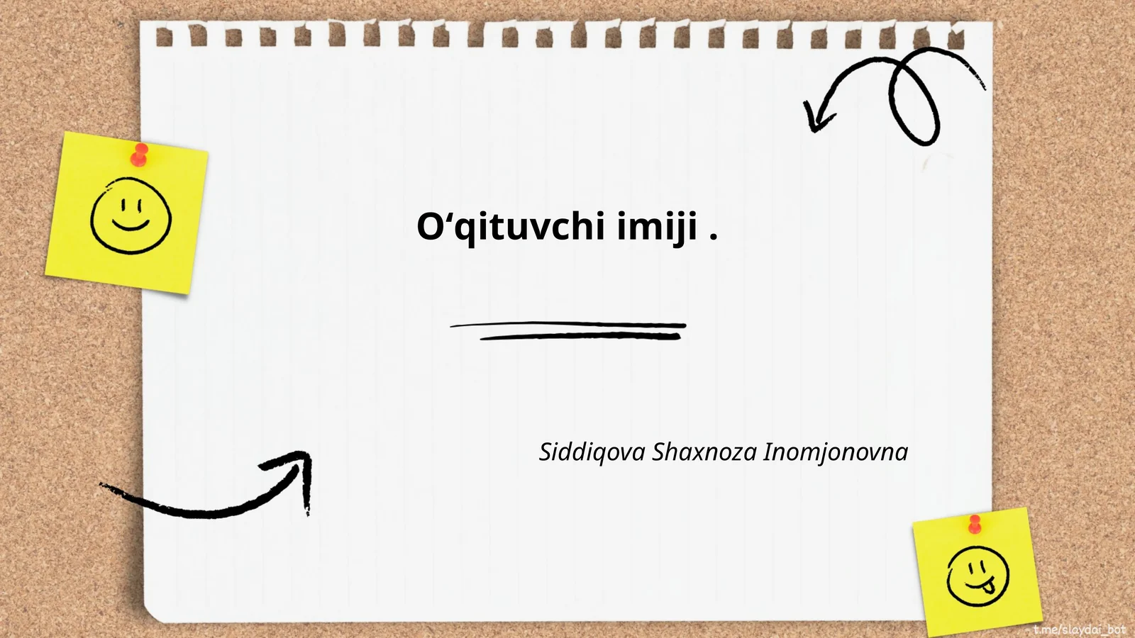 Oʻqituvchi Imiji
