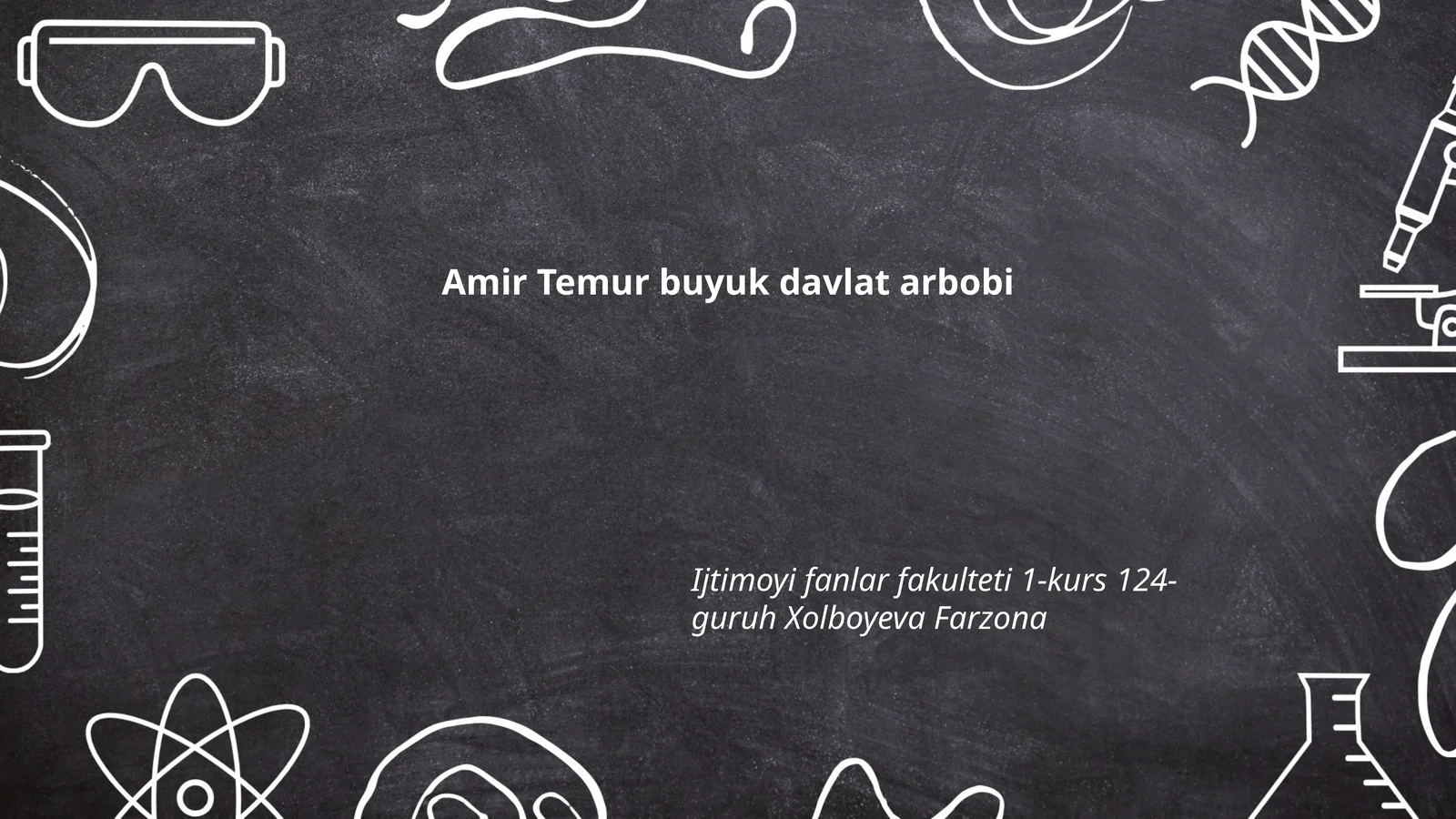 Amir Temur buyuk davlat arbobi