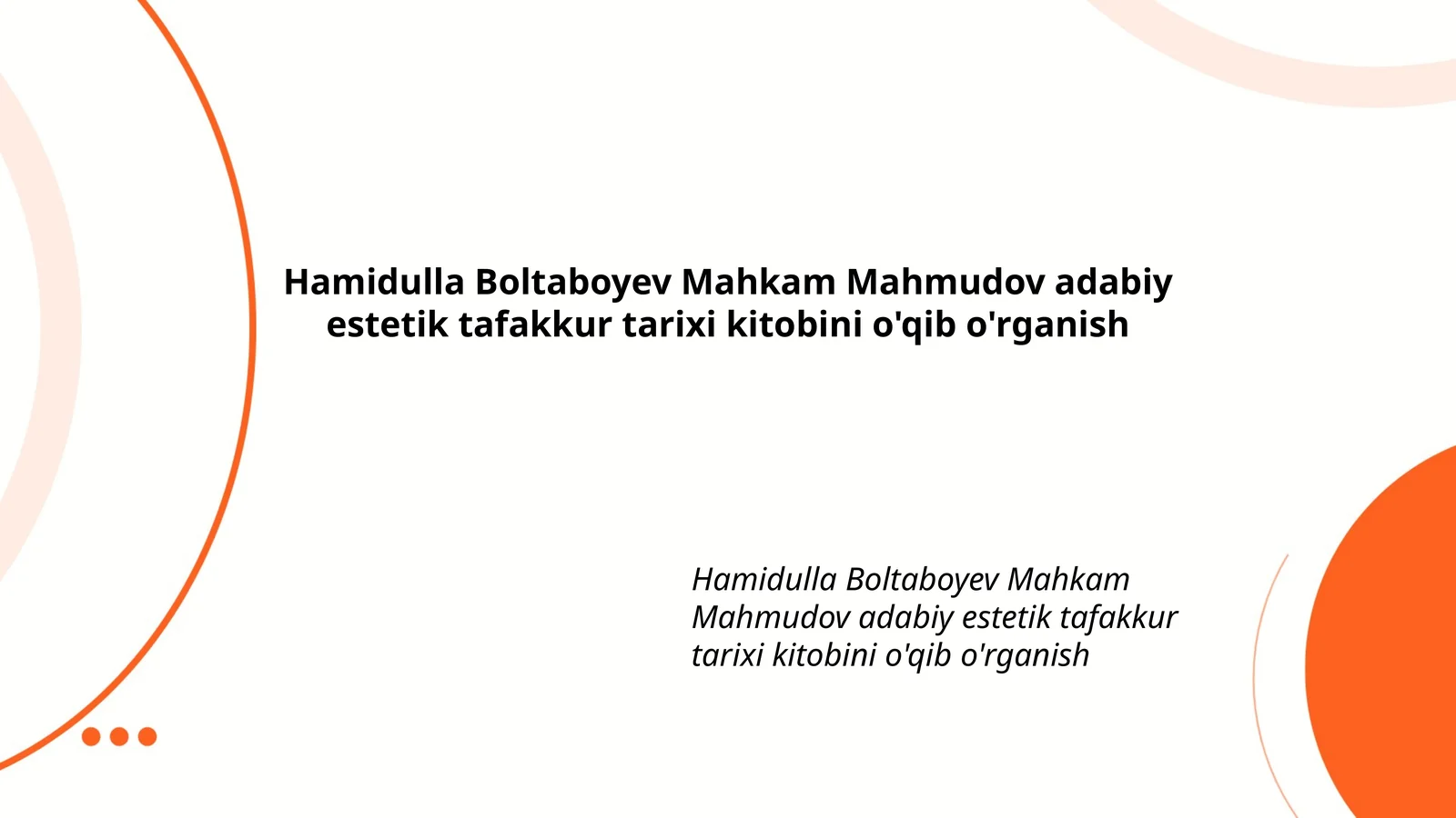 adabiy estetik tafakkur tarixi kitobi