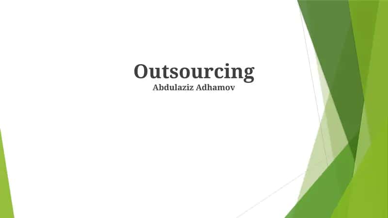 Outsourcing
