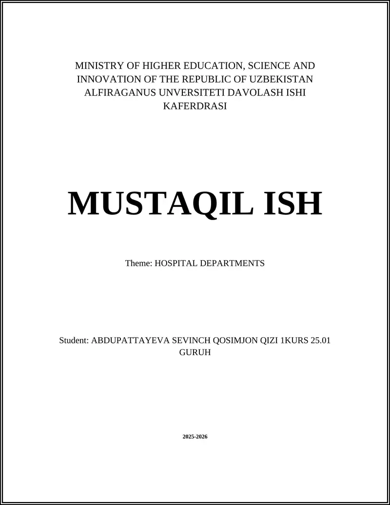 Emergency Department Training Course
