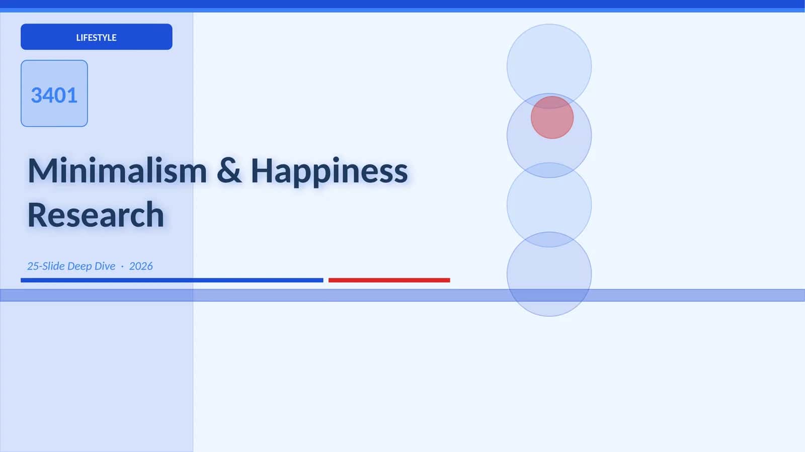 Minimalism & Happiness Research