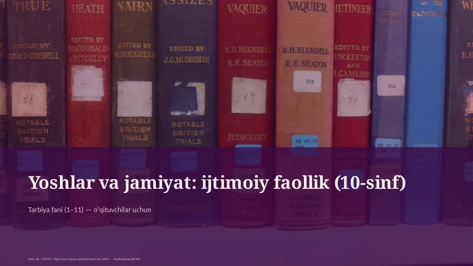 Tarbiya fani (1–11) — o'qituvchilar uchun