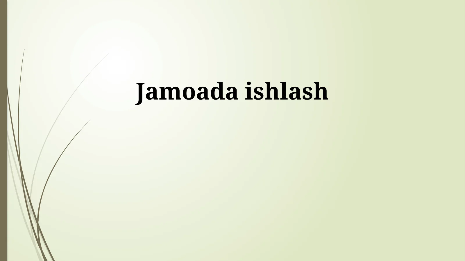 Jamoada ishlash