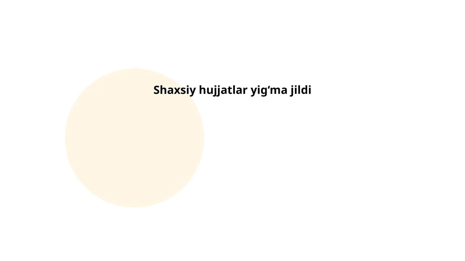 Shaxsiy hujjatlar yig‘ma jildi