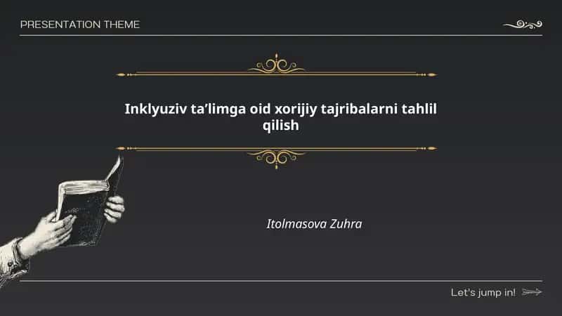 Inklyuziv ta'limning xorijiy tajribalari
