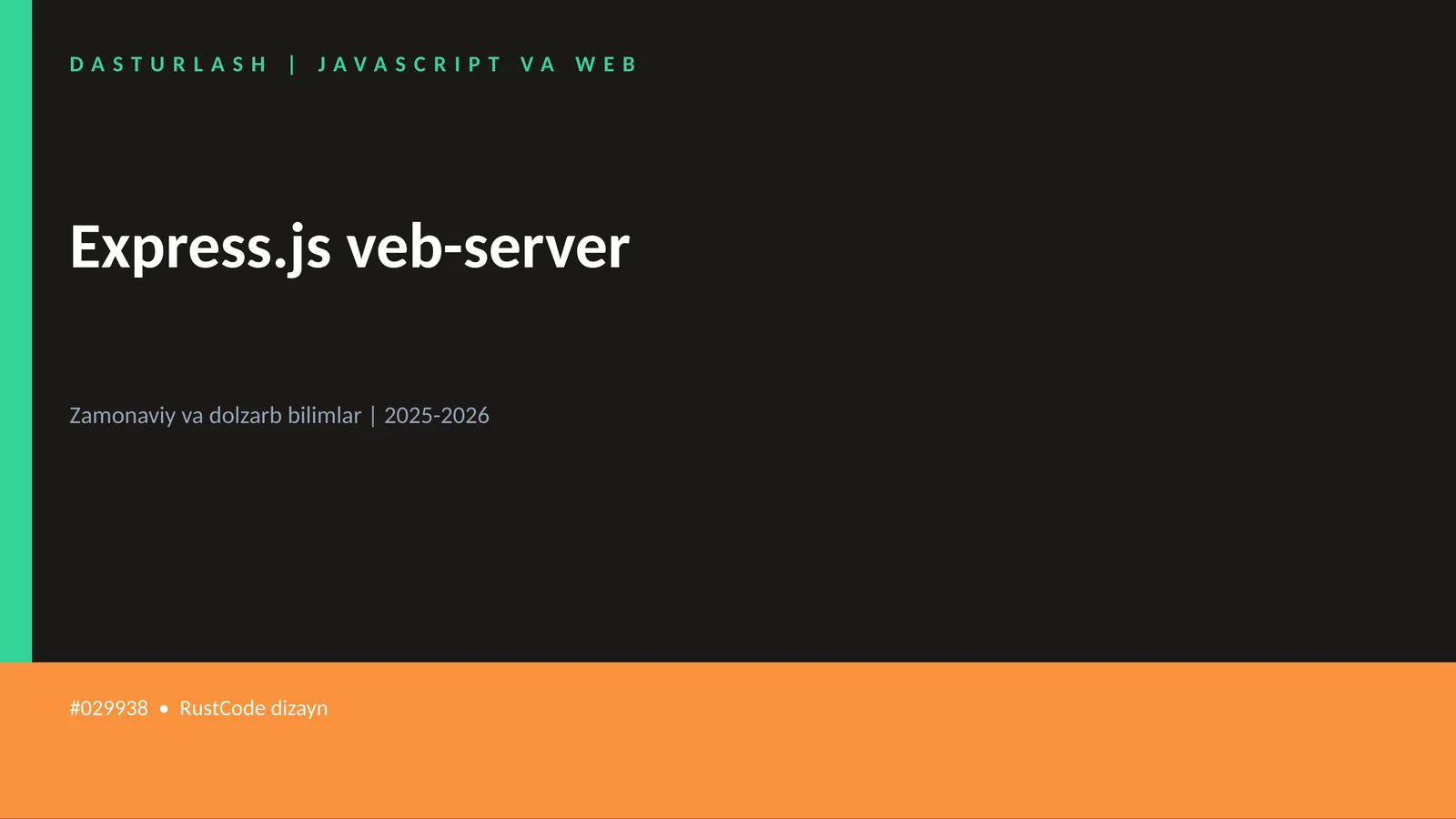 Express.js veb-server