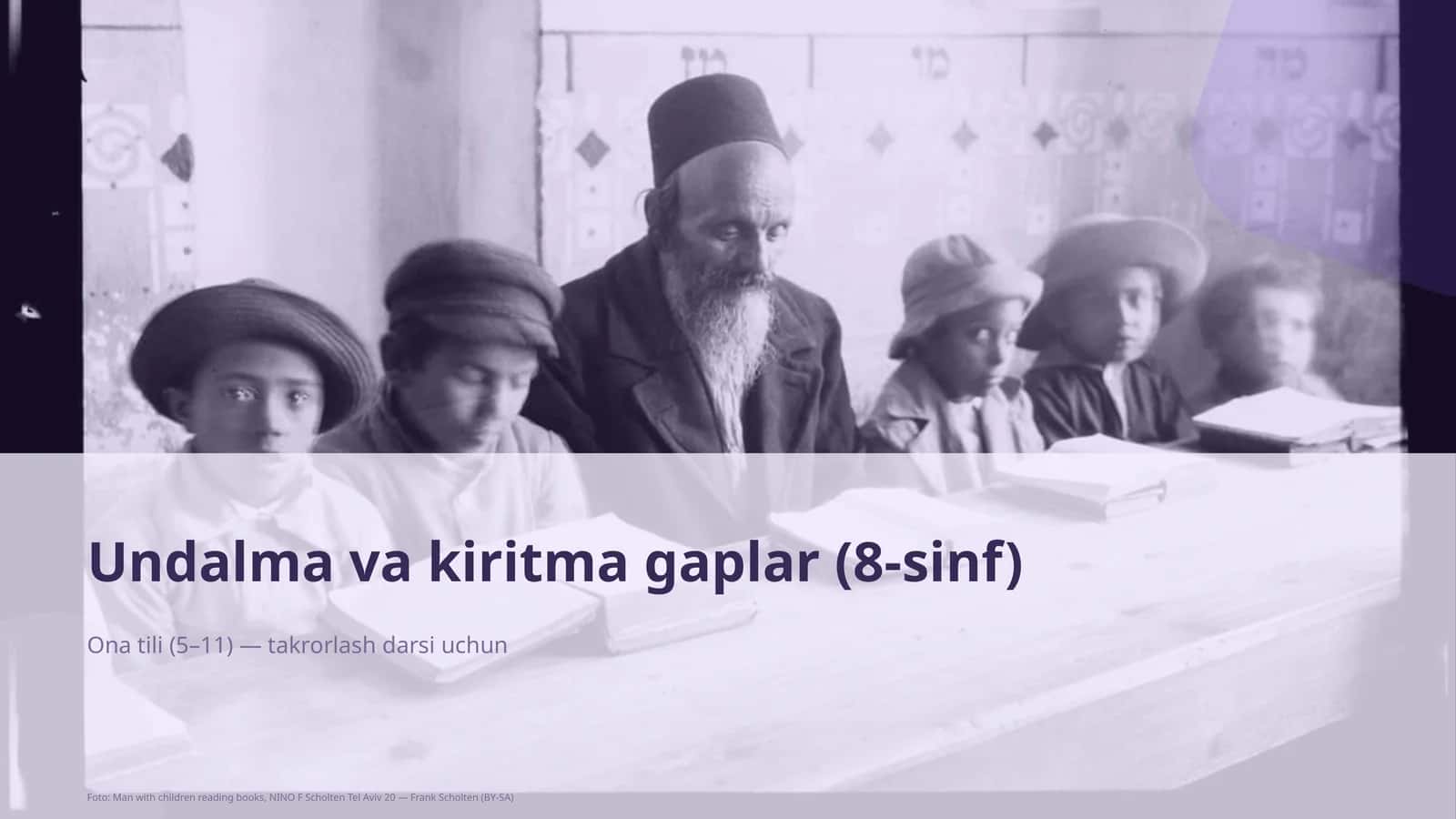 Undalma va kiritma gaplar (8-sinf)
