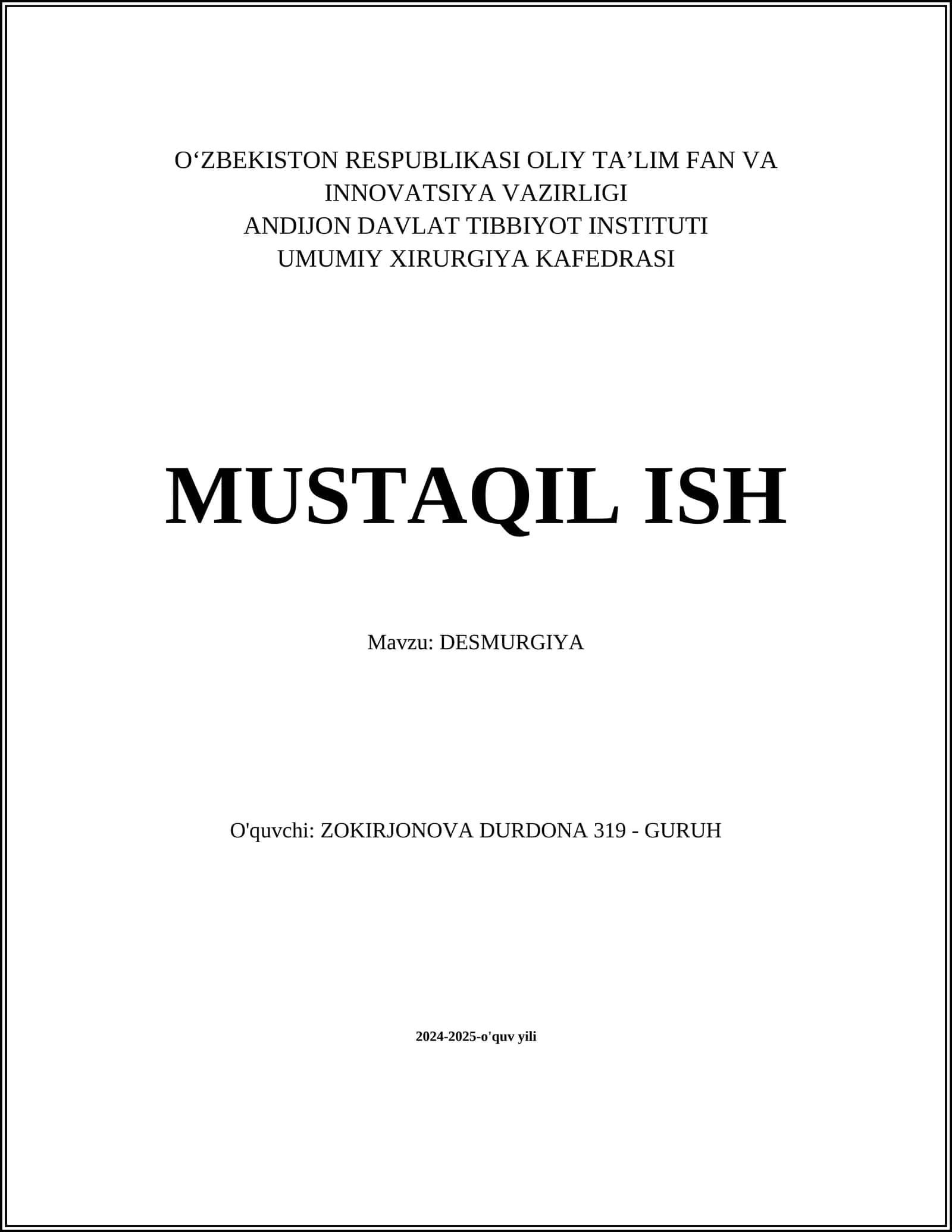 DESMURGIYA