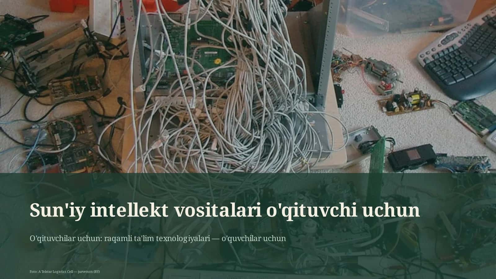 Sun'iy intellekt vositalari o'qituvchi uchun