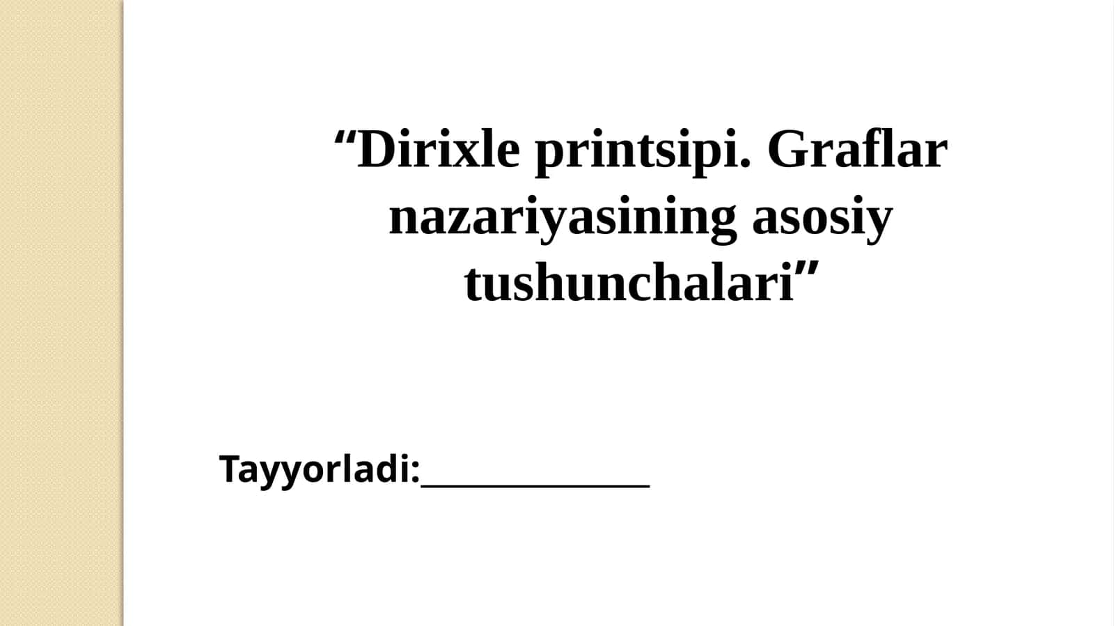 Direxli prinsipi