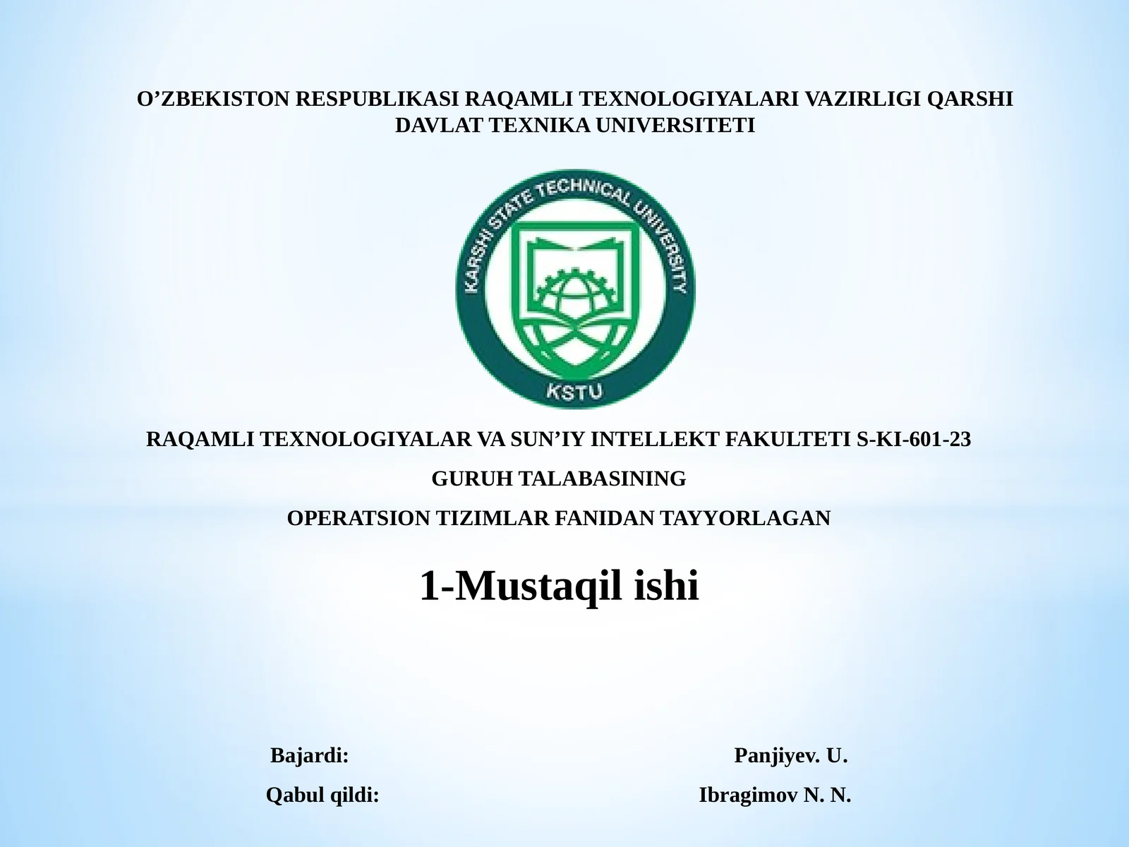Operatsion tizimlar va ularning turlari