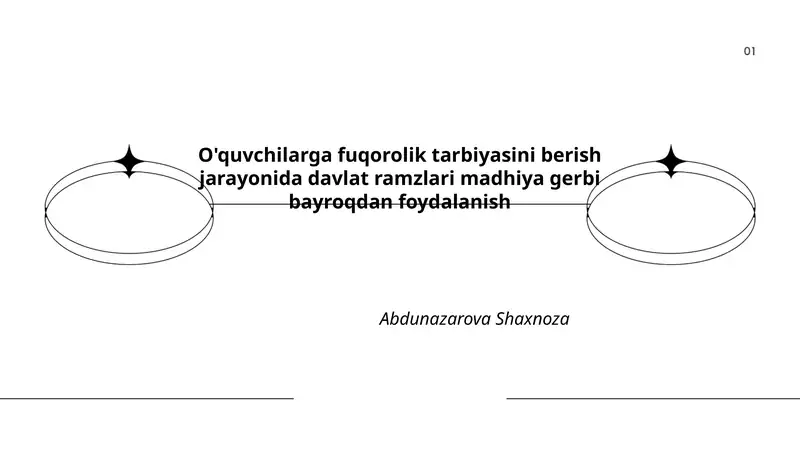 O'quvchilarga fuqorolik tarbiyasini berish jarayonida davlat ramzlari madhiya gerbi bayroqdan foydalanish
