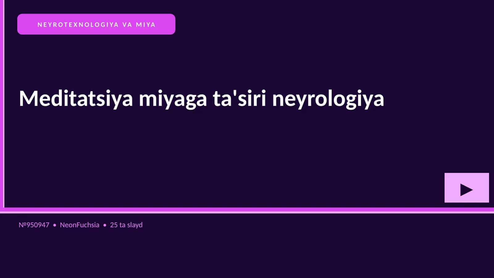 Neyrotehnologiya va Miya