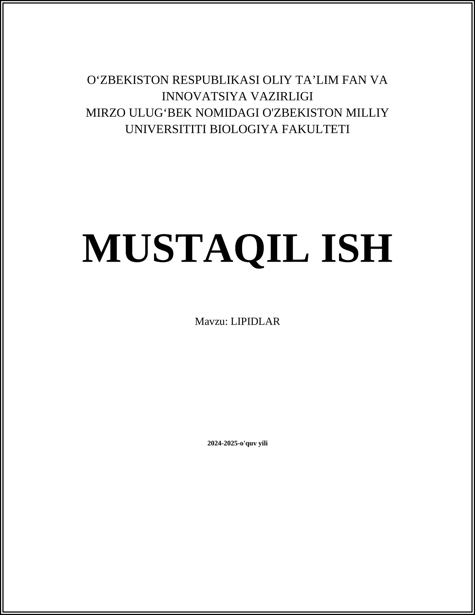 LIPIDLAR